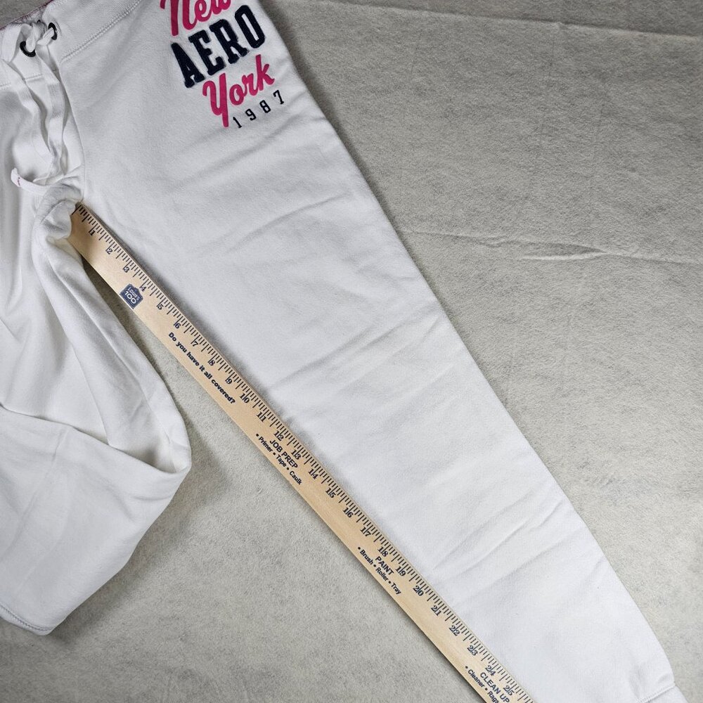 Aeropostale Aero NY 1987 Women’s White Jogger Sweatpants – Size Medium - Picture 5 of 5